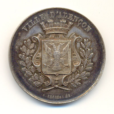 Ville d'Alencon, medaille argent/silver medal