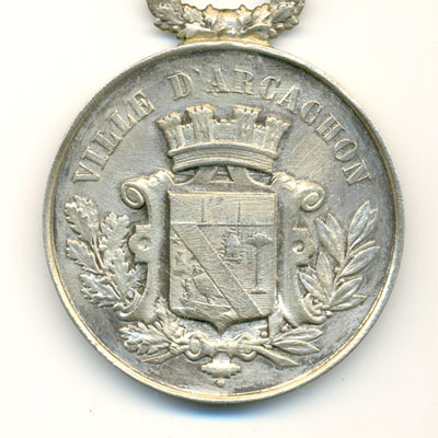 Ville d'Arcachon, medaille argent/silver medal