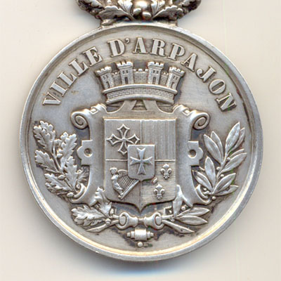 Ville d'Arpajon, medaille argent/silver medal