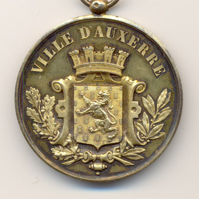 Ville d'Auxerre, medaille argent/silver medal