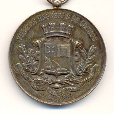 Ville de Bagneres-de-Luchon, medaille argent/silver medal