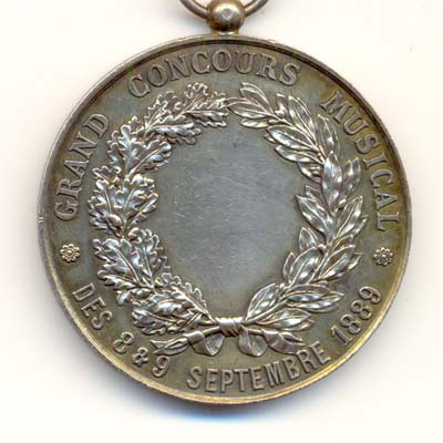 Ville de Bagneres-de-Luchon, medaille argent/silver medal