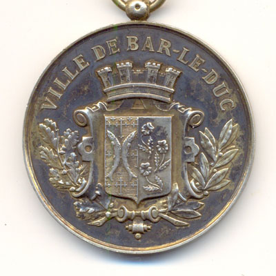 Ville de Bar-le-Duc, medaille argent/silver medal