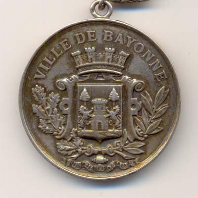 Ville de Bayonne, medaille argent/silver medal