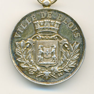 Ville de Blois, medaille argent/silver medal