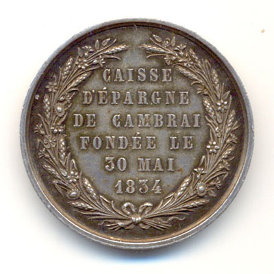 Ville de Cambrai, medaille argent/silver medal