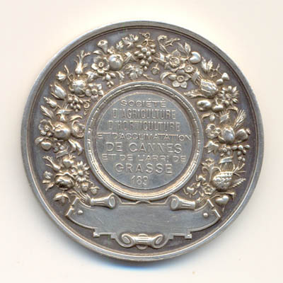 Ville de Cannes, medaille argent/silver medal