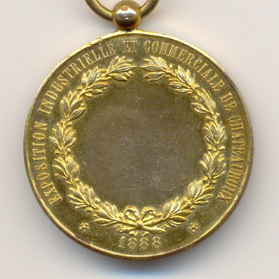 Ville de Chateauroux, medaille argent/silver medal