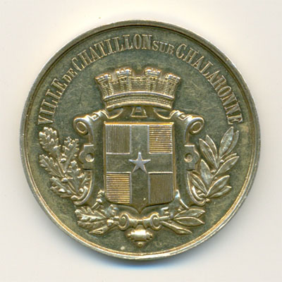 Ville de Chatillon sur Chalaronne, medaille argent/silver medal