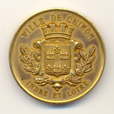 Ville de Chinon, medaille argent/silver medal