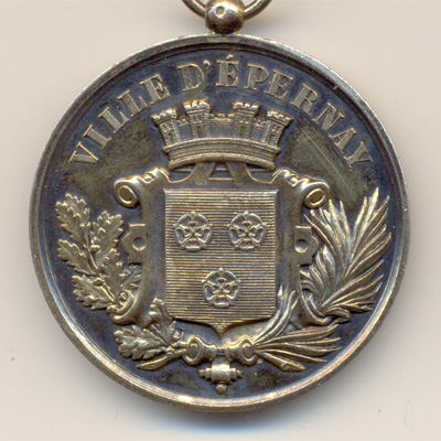 Ville de Epernay, medaille argent/silver medal