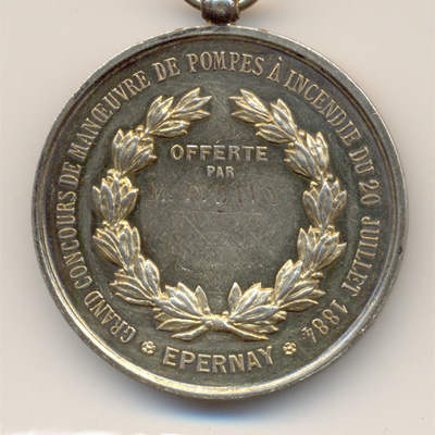 Ville de Epernay, medaille argent/silver medal