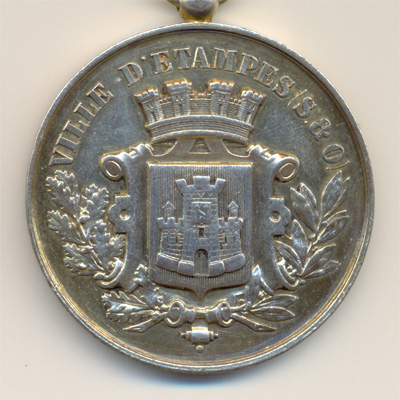 Ville d'Etampes, medaille argent/silver medal