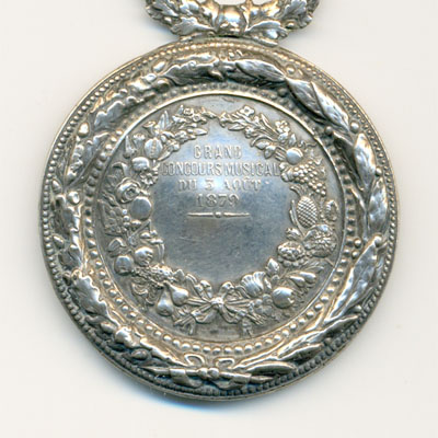 Ville d'Eu, medaille argent/silver medal