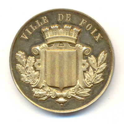 Ville de Foix, medaille argent/silver medal