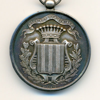 Ville de Forcalquier, medaille argent/silver medal