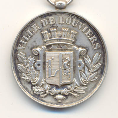 Ville de Louviers, medaille argent/silver medal