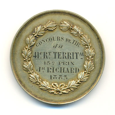 Ville de Luneville, medaille argent/silver medal