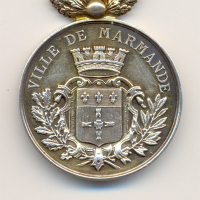 Ville de Marmande, medaille argent/silver medal