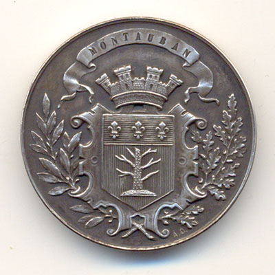 Ville de Montauban, medaille argent/silver medal