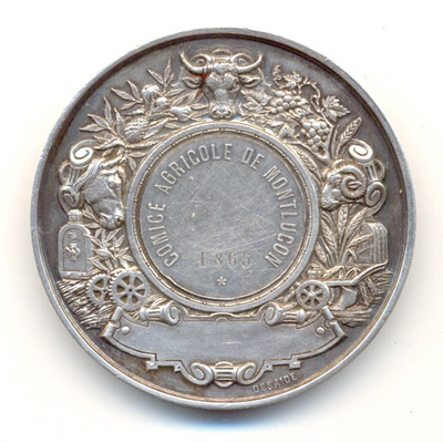 Ville de Montlucon, medaille argent/silver medal