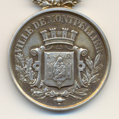 Ville de Montpellier, medaille argent/silver medal