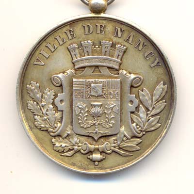 Ville de Nancy, medaille argent/silver medal