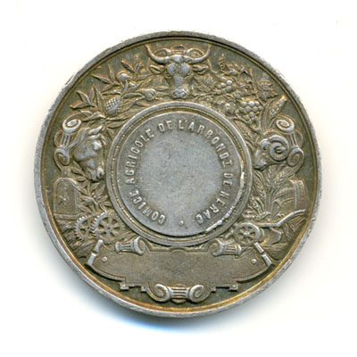 Ville de Nerac, medaille argent/silver medal