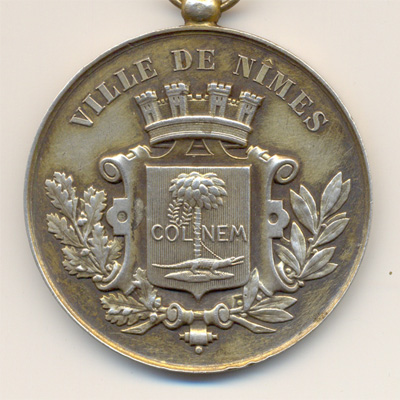 Ville de Nimes, medaille argent/silver medal