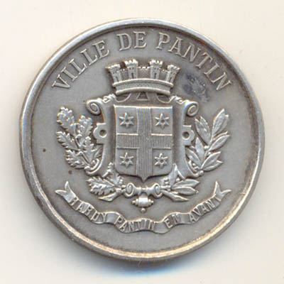 Ville de Pantin, medaille argent/silver medal