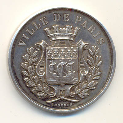 Ville de Paris, medaille argent/silver medal