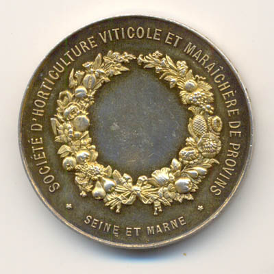 Ville de Provins, medaille argent/silver medal