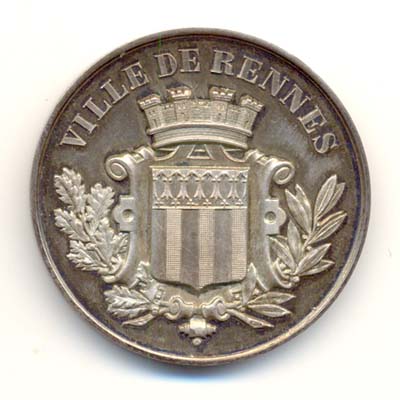 Ville de Rennes, medaille argent/silver medal