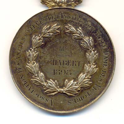 Ville de Roubaix, medaille argent/silver medal