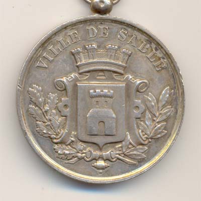 Ville de Sable, medaille argent/silver medal