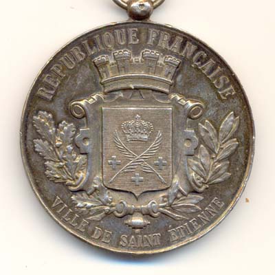 Ville de Saint Etienne, medaille argent/silver medal