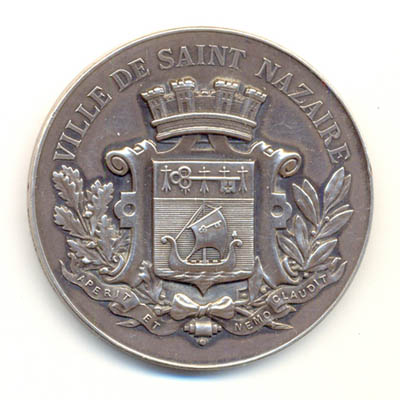 Ville de Saint Nazaire, medaille argent/silver medal