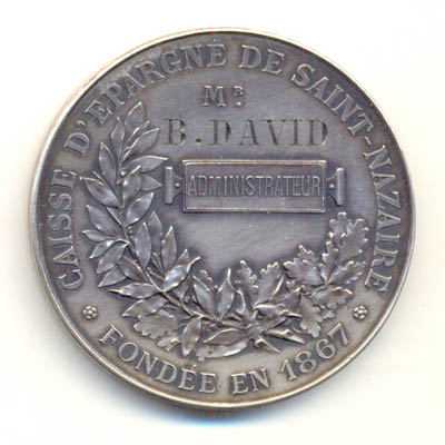 Ville de Saint Nazaire, medaille argent/silver medal