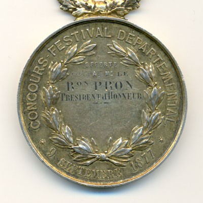 Ville de Senonches, medaille argent/silver medal