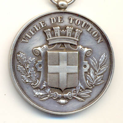 Ville de Toulon, medaille argent/silver medal