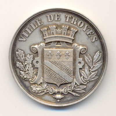 Ville de Troyes, medaille argent/silver medal