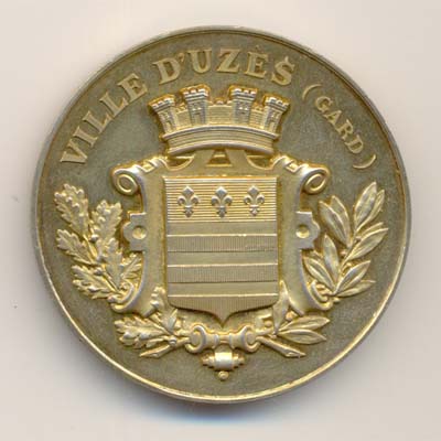 Ville d'Uzes, medaille argent/silver medal