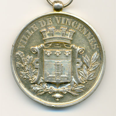 Ville de Vincennes, medaille argent/silver medal