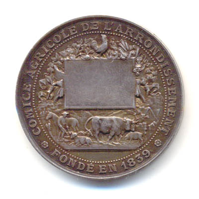 Ville de Vitry le Francois, medaille argent/silver medal