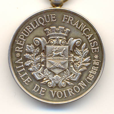 Ville de Voiron, medaille argent/silver medal